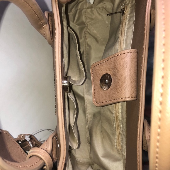 New York & Company Neutral Tan Satchel Handbag - Picture 10 of 13